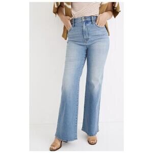 Madewell 11" High Rise Flare Jeans Medium Wash Blue Womens Retro Size 23